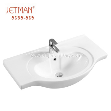 Top Class Small Size Patterned Ceramic Bathroom Sink